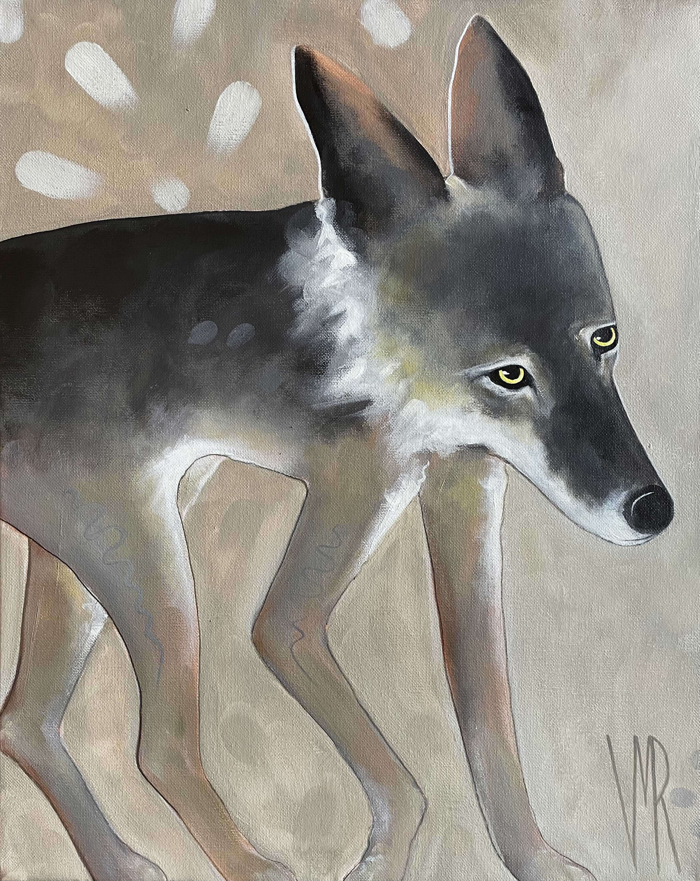 CROSSING BOUNDARIES Coyote by Virginia Maria Romero